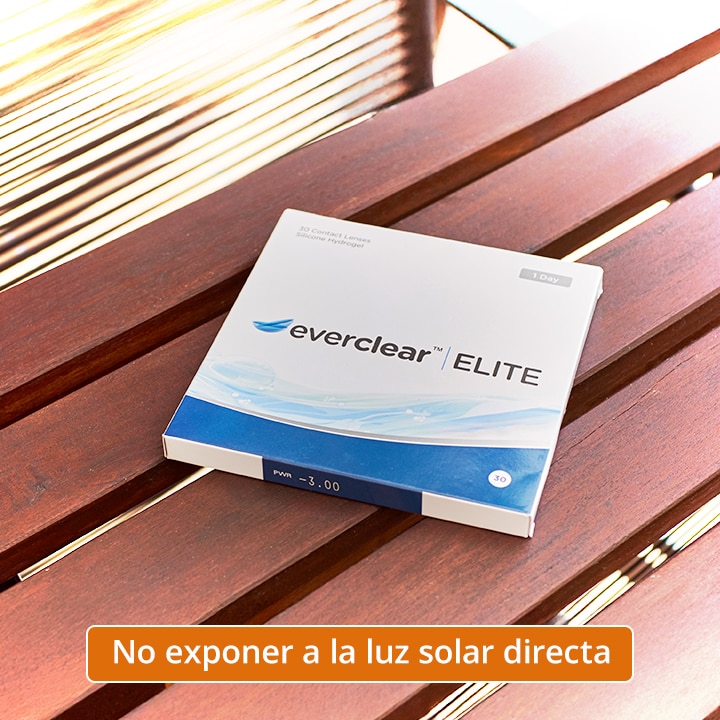 Caja de everclear ELITE sobre la mesa